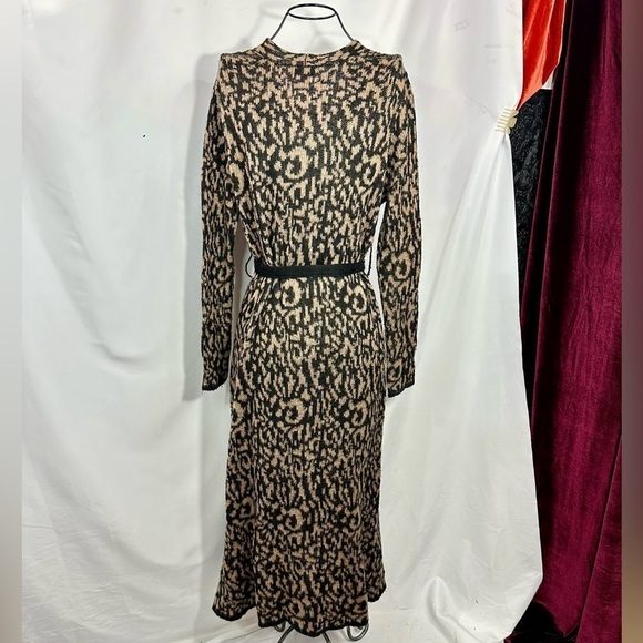 Moon River leopard print longline cardigan size S - Picture 5 of 8